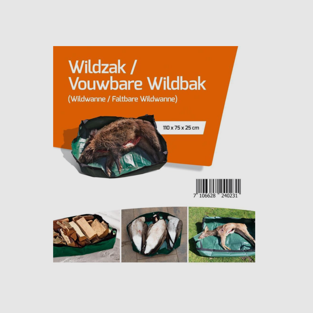 Wildzak/ vouwbare wildbak