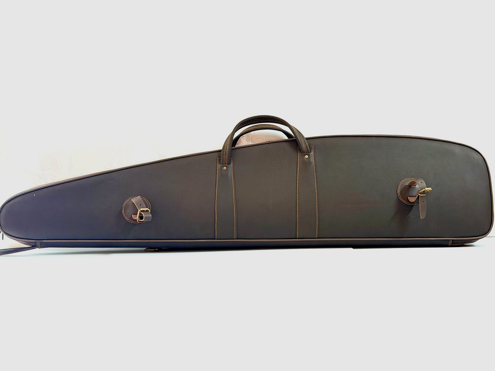 Futaille pour fusil avec lunette 125 cm rembourrée en cuir suédé El Corzo, image 1 sur 6