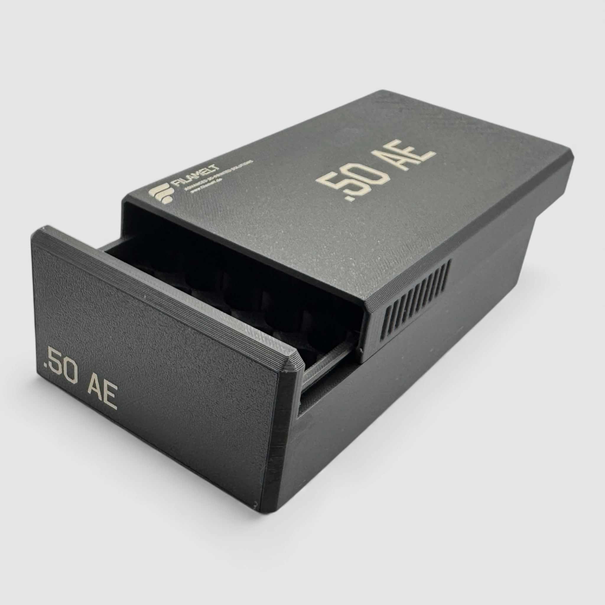 Filamelt munitiekist / Ammo .50 AE - patroonbox voor 50 schoten, Made in Germany