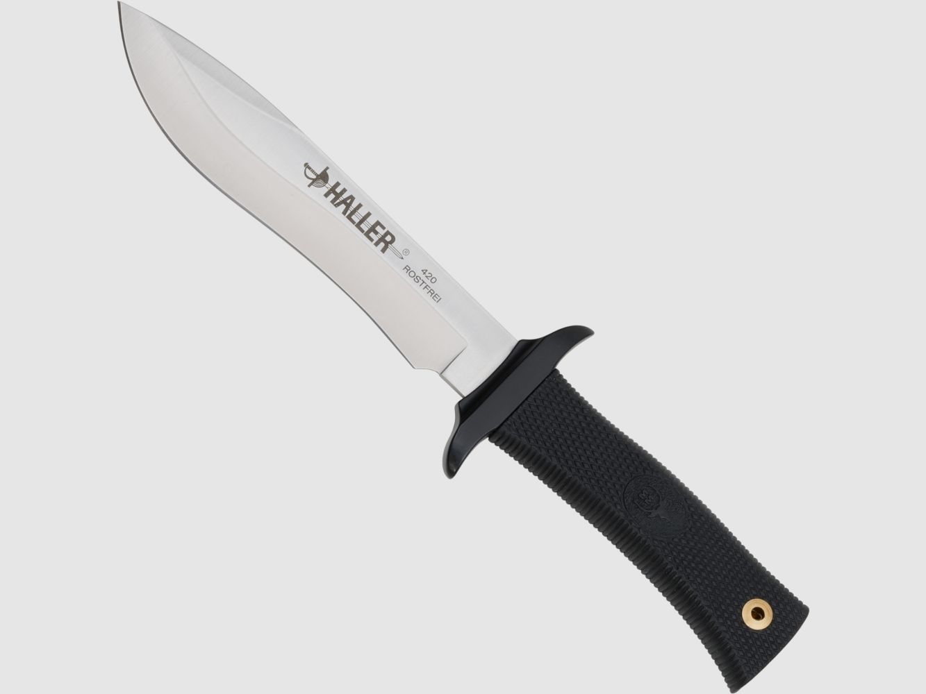 Messer schwarzer rutschfester Griff von Muela fr Haller