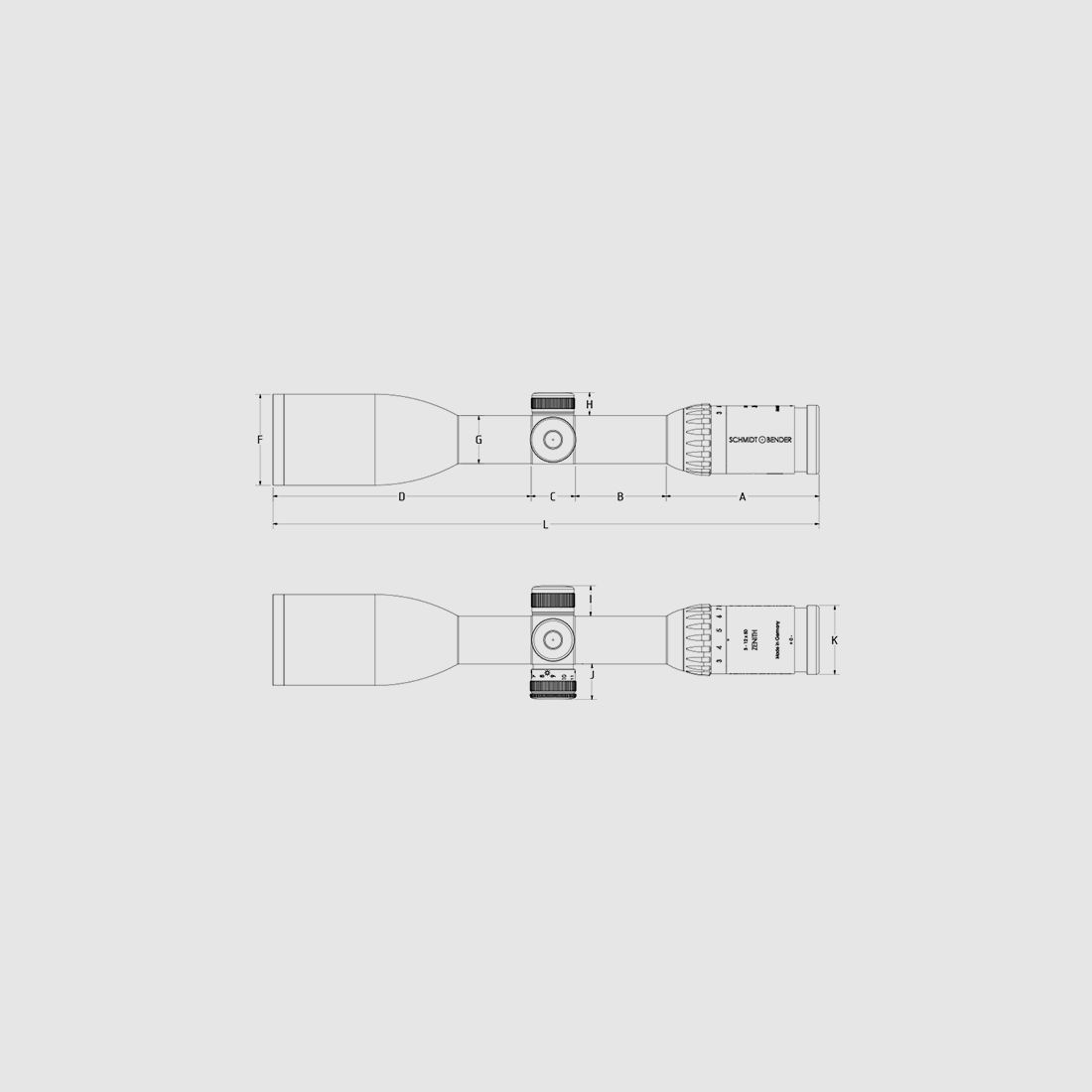 Schmidt & Bender riflescope 3-12x50 Zenith LM FD7 ASV H FFP hunting 674-811-707-30-05