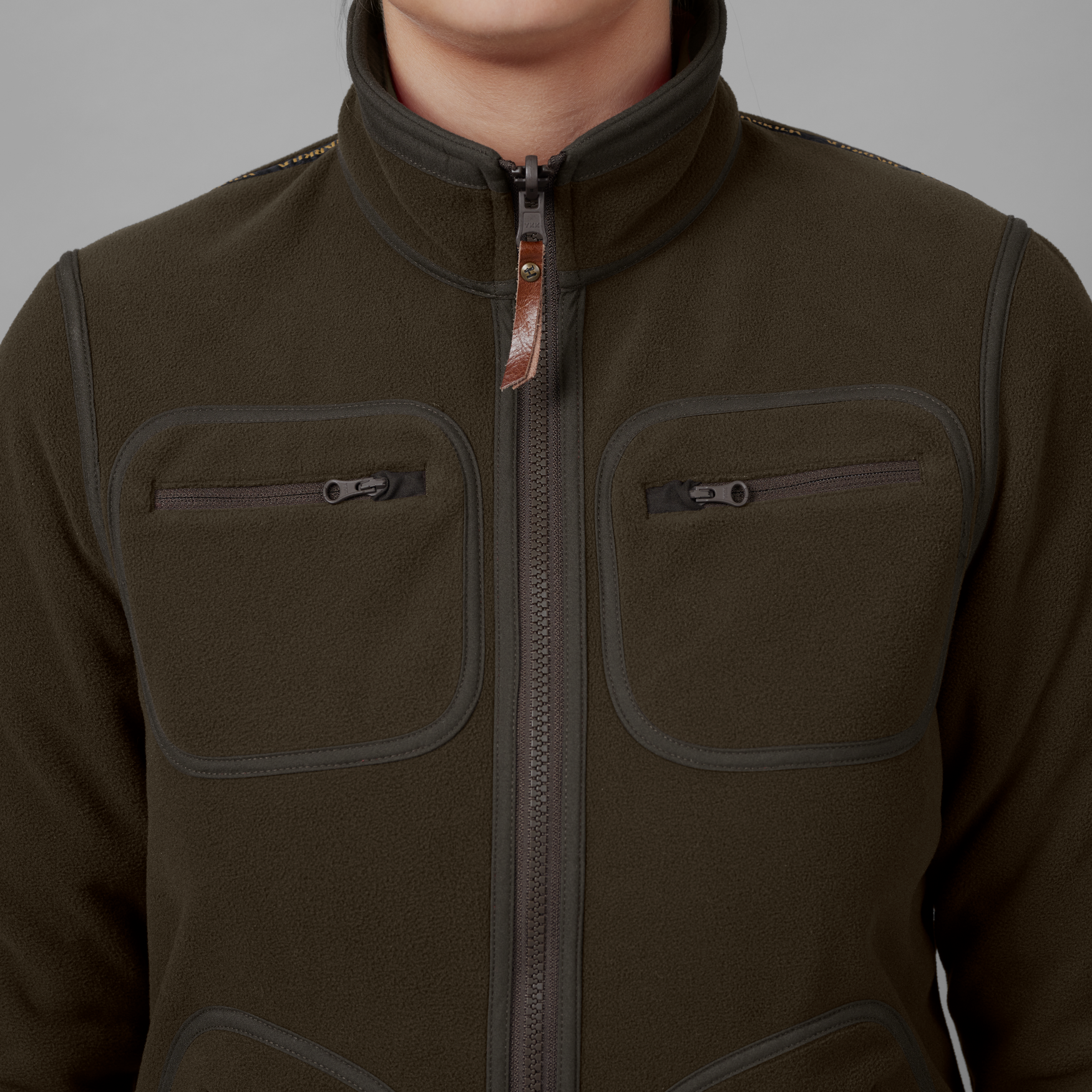 Härkila Kamko Fleecejacke für Damen – Jacke Braun/Rot, Bild 7 von 9