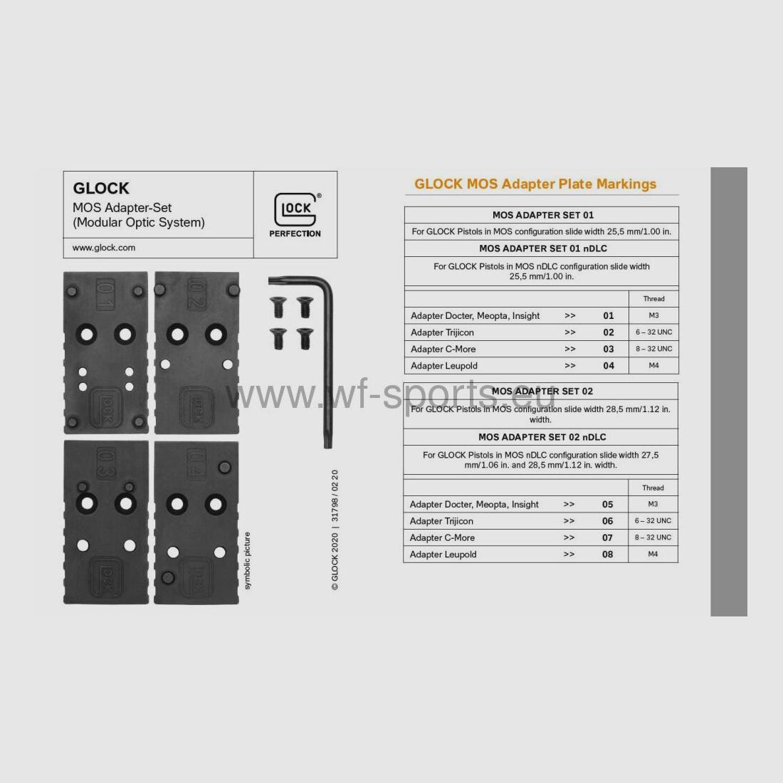 Glock MOS Adapter Set 01 Glock MOS Adapter Set 01
