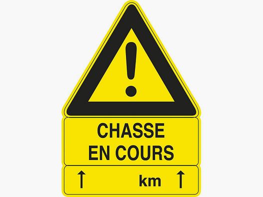 Panneau Chasse en Cours Akilux 100x70 cm - Résistant et Visible - Sécurise et Informe sur le Terrain