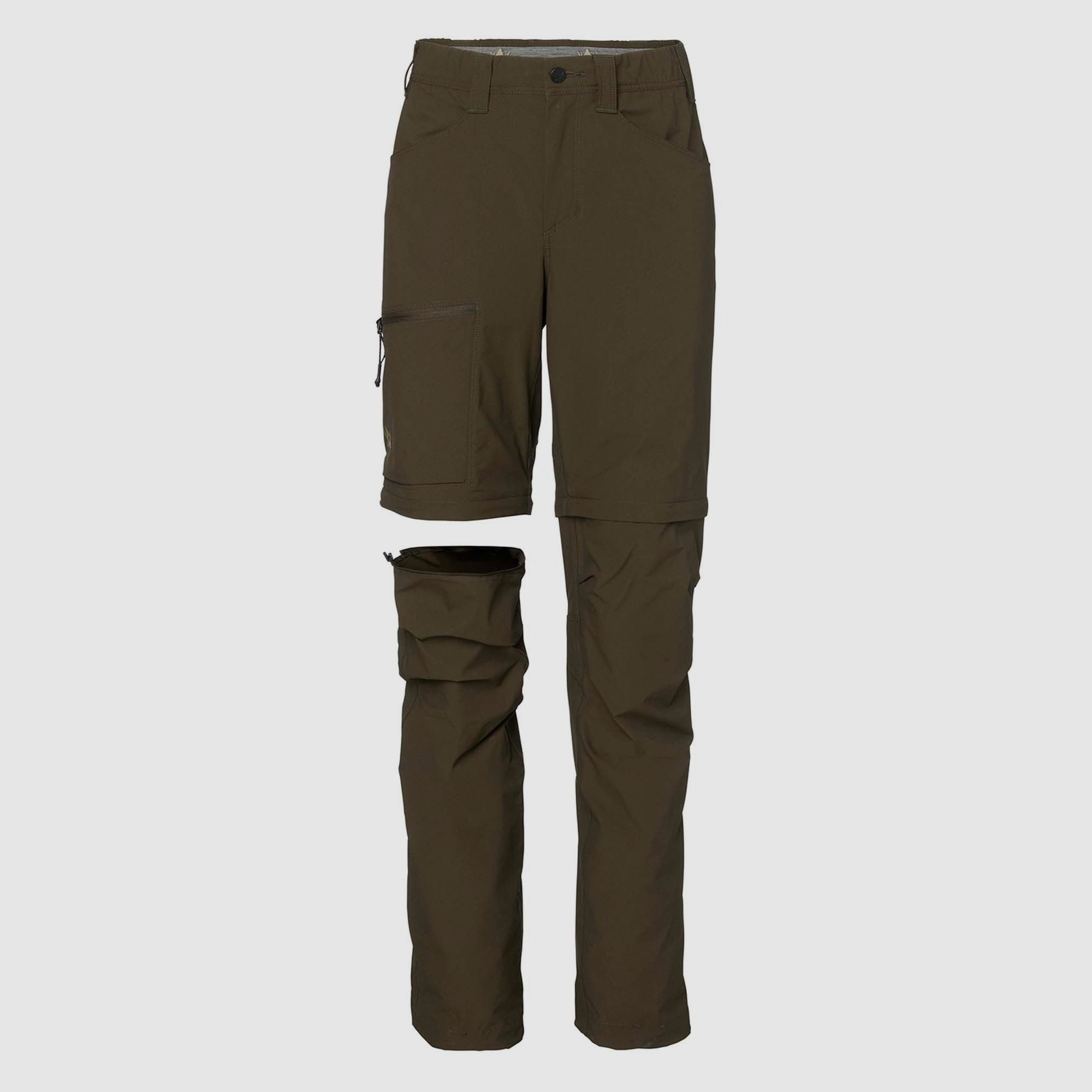 Alaska 1795 Chaser Lite Zip Off Spodnie Damskie Gładkie Brązowe M