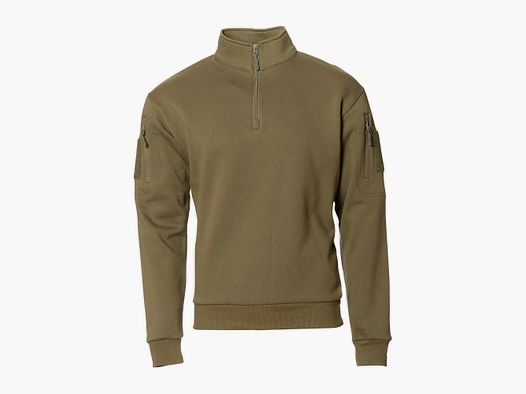 Mil-Tec Mil-Tec Tactical Sweatshirt mit Zipper ranger green