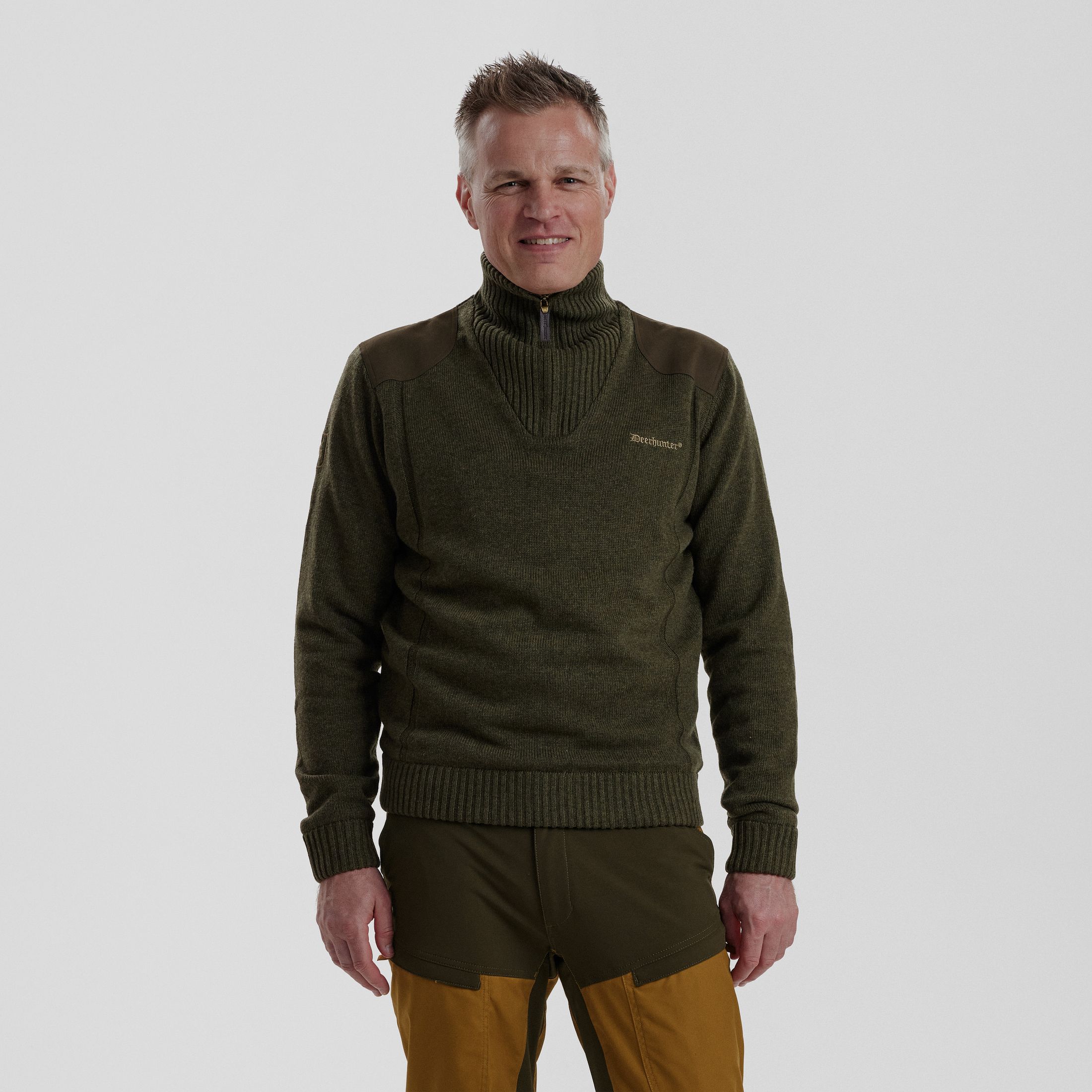 Carlisle Strick mit Stormliner® - Green Melange – Größe: 3XL
