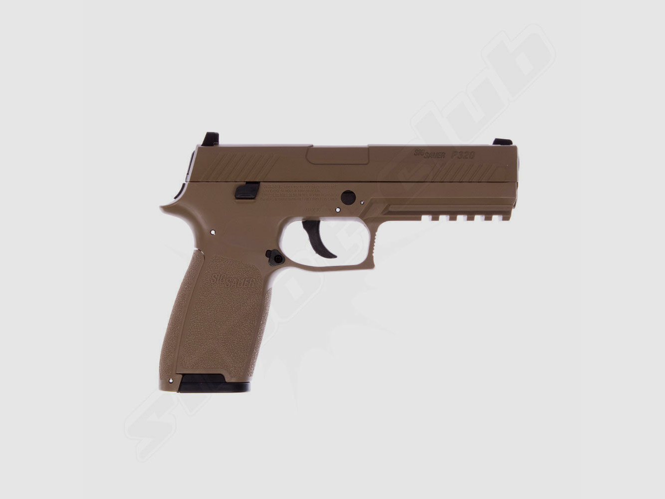 Sig Sauer	 CO2  BlowBack Pistole P320 im Kaliber 4,5mm coyote tan