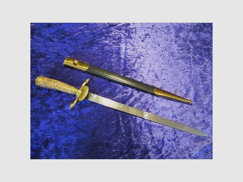 Deutscher Schützen-Verband Hirschfänger Original Eickhorn Solingen – unbenutzt aus einer Sammlung