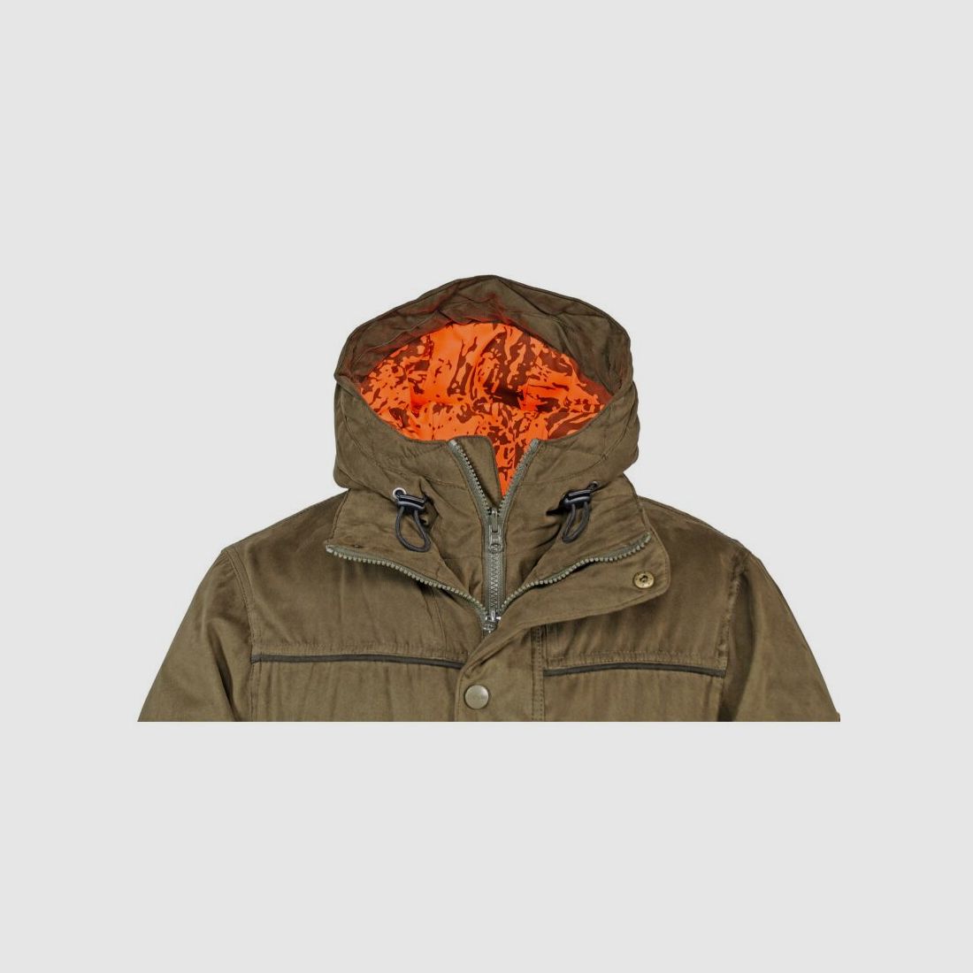 Hubertus Herren Wendejacke Janus Oliv/Orange