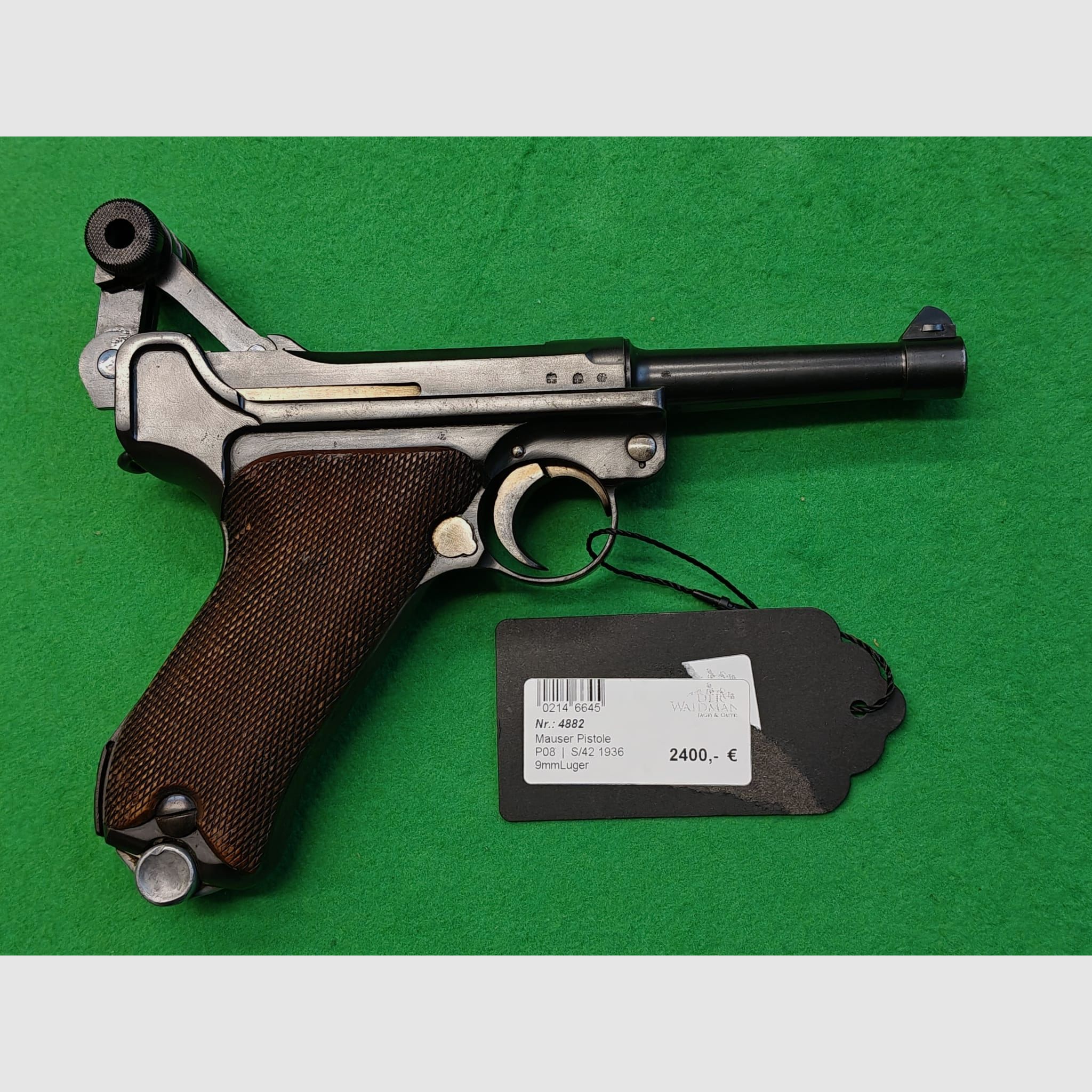 Mauser P08 9mmLuger S/42 1936