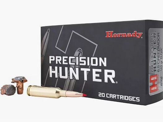 Hornady Precision Hunter ELD-X Kal. 6,5 Creedmoor - 9,3g / 143gr