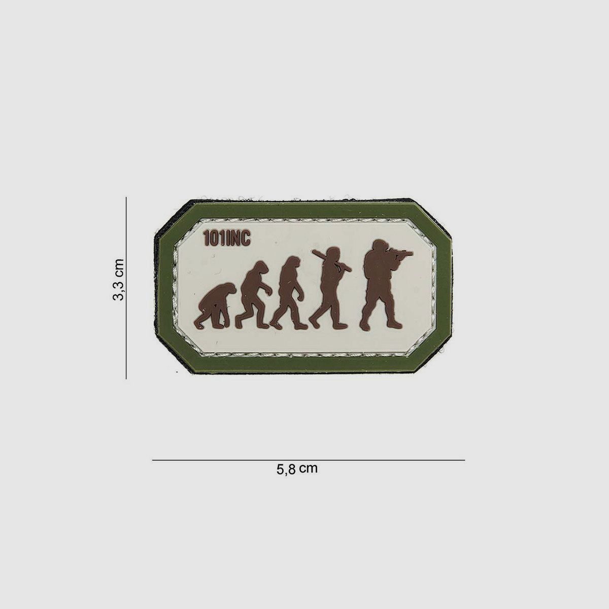 PATCH – TOPPA 3D IN PVC AIRSOFT EVOLUTION sand/green #14071