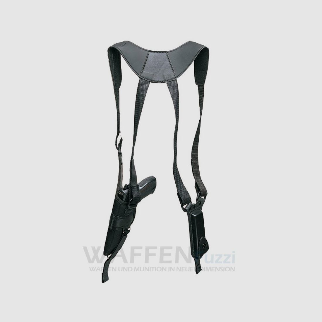 Kabura na ramię do pistoletów z kaburą na magazynki bez paska blokującego do bezpośredniego wyciągania