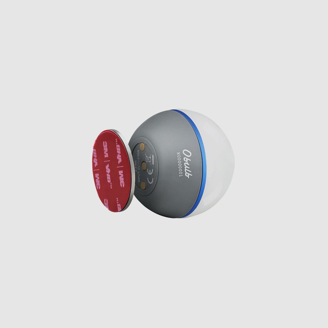 Luz LED portátil Obulb con base magnética Olight purpura, imagen 42 de 44