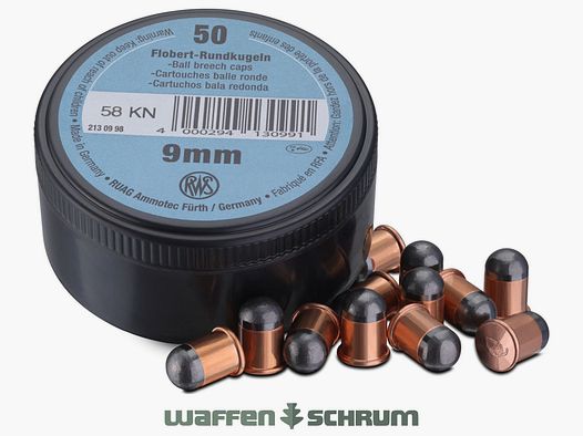 RWS Flobert Rundkugeln 9mm