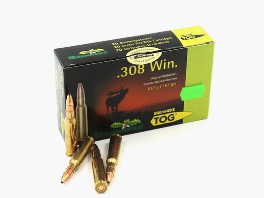 Brenneke TOG 308 Win, TOG 165 gr / 10,7gr, 20Stk