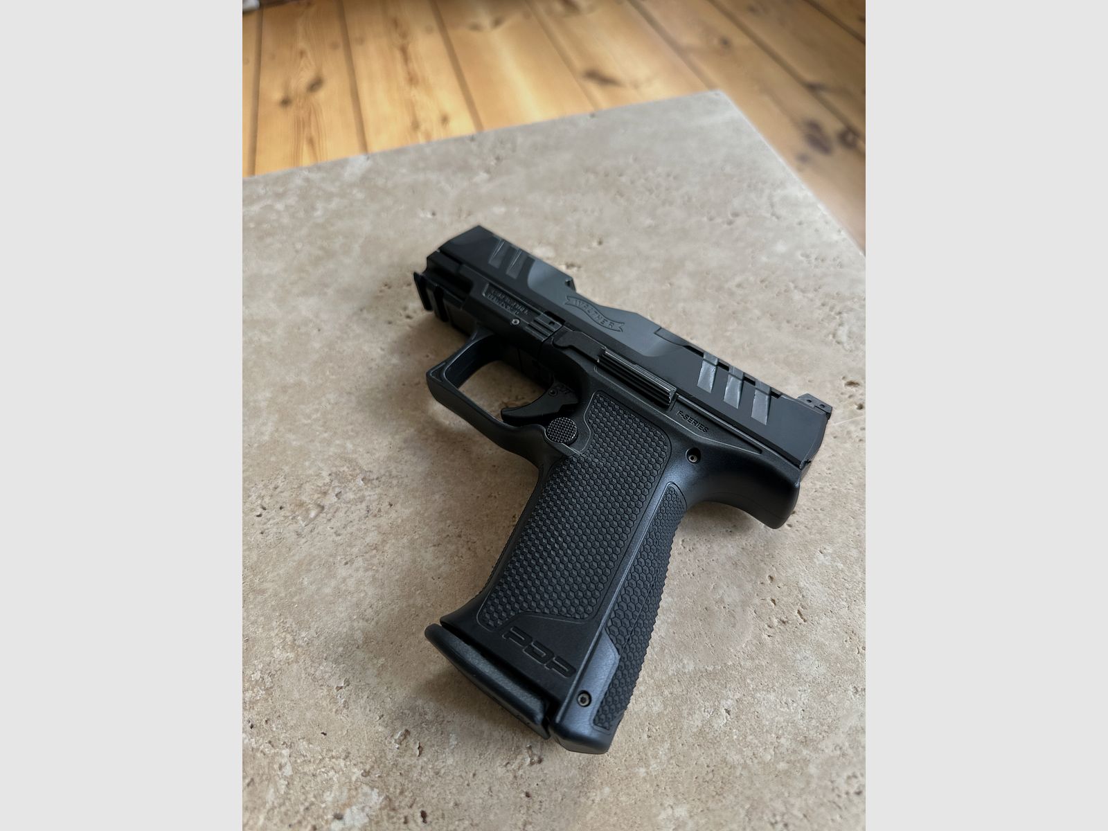WALTHER PDP F-SERIES 3,5" AVEC CEINTURE TERRA B, HOLSTER BLACK TRIDENT ET SAC HELIKON TEX