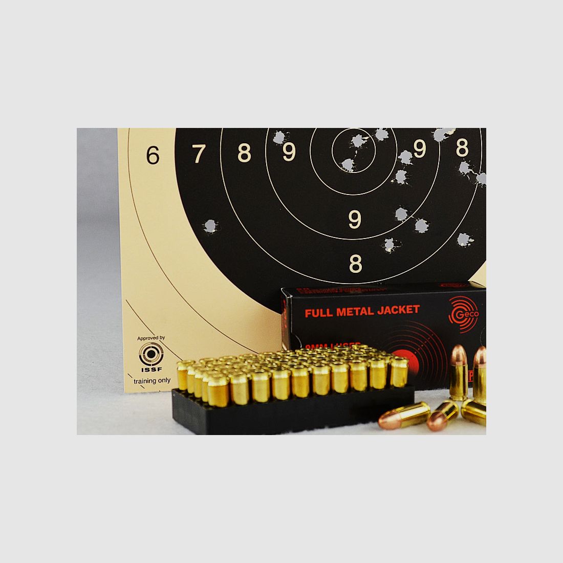 GECO 9 mm Luger, FMJ okrągły 124 grs 1 opakowanie (50 strzałów po 0,338 €*)
