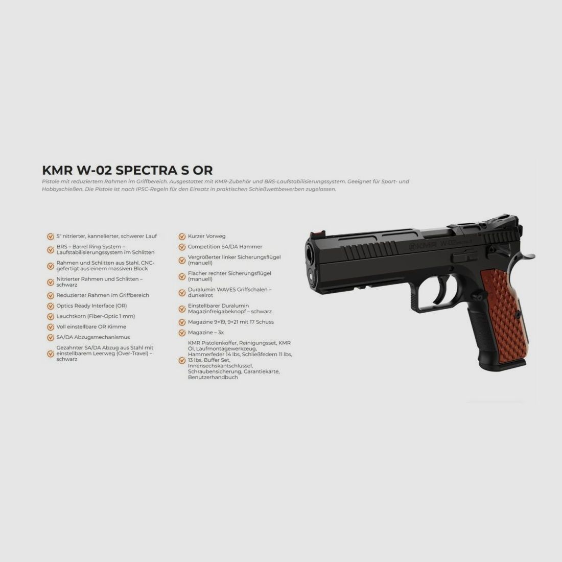 KMR Precision Arms Mod. W-02 SPECTRA S OR -5''