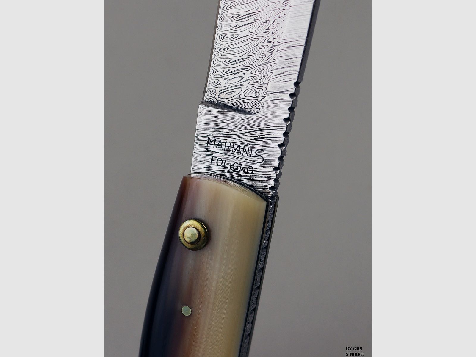 Messer Sandro Mariani mod. Rasolino Siciliano Klinge Damaszener 20 cm., Bild 5 von 7