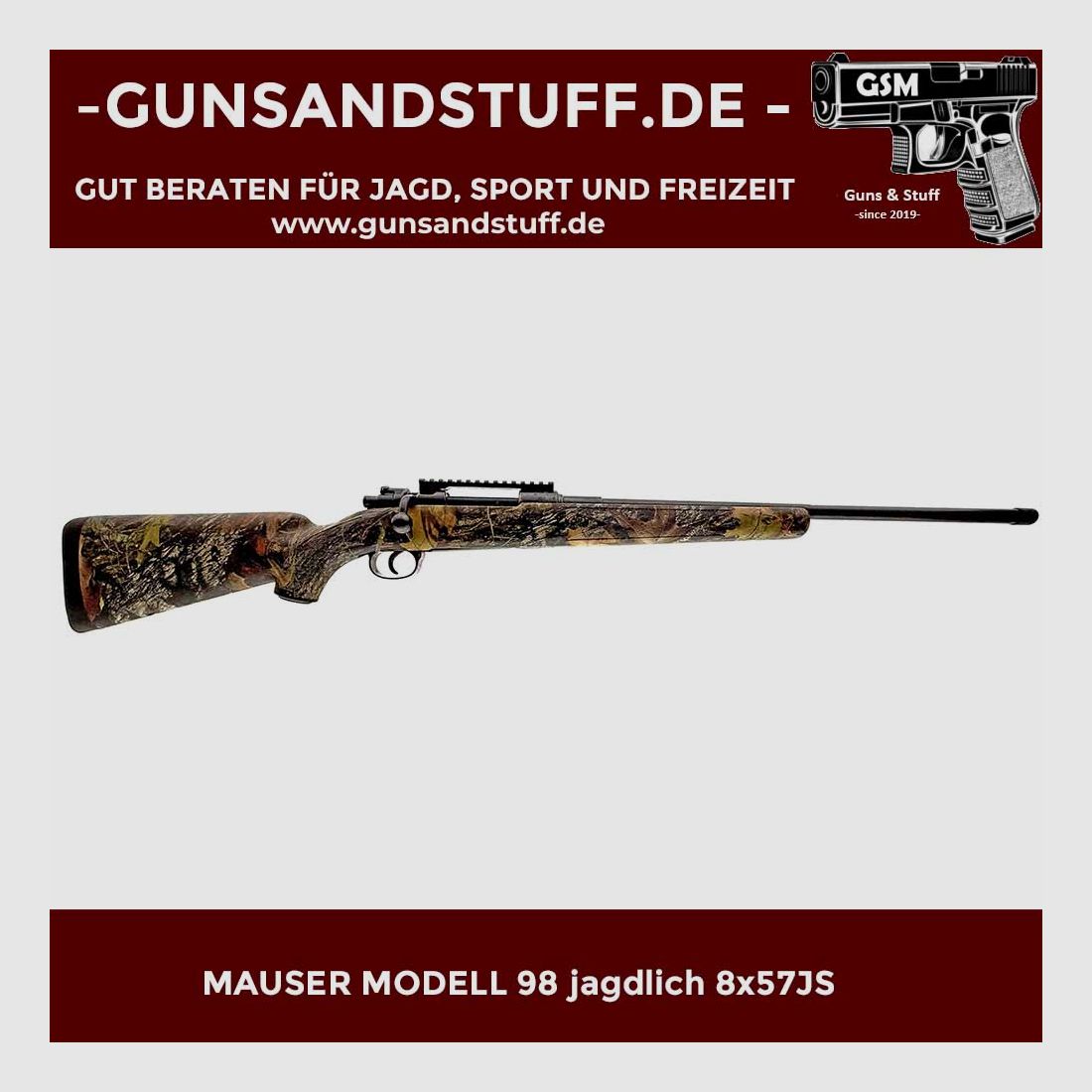 MAUSER MODELL 98 jagdlich 8x57JS, Bild 2 von 3