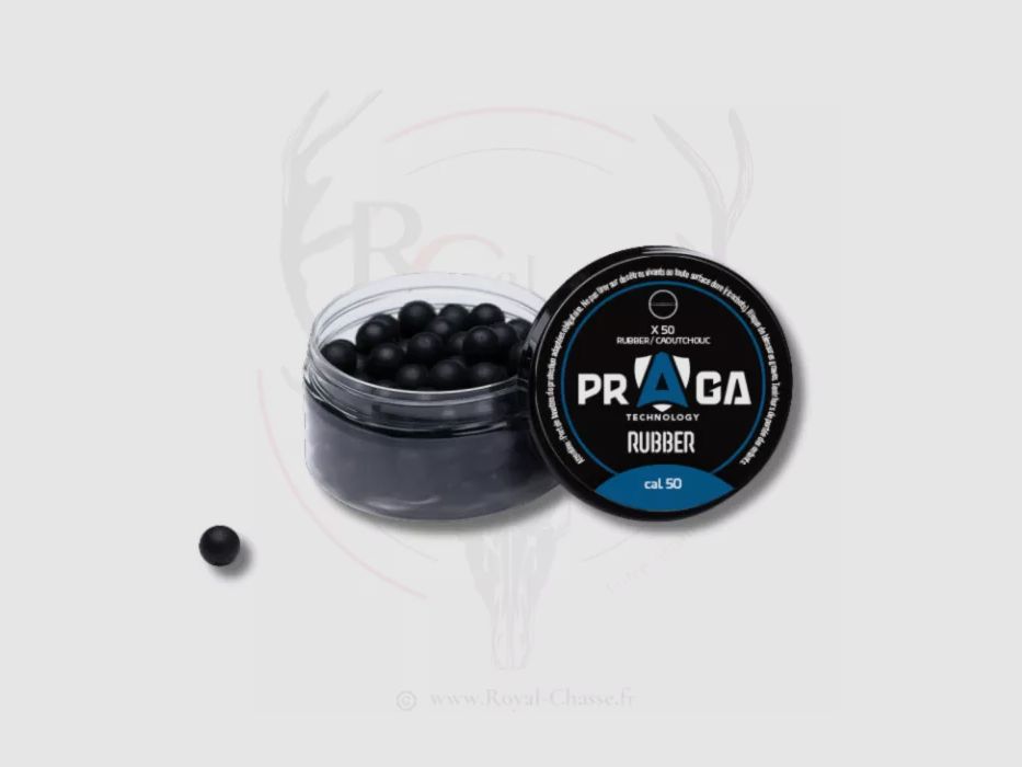 50 proiettili di gomma per autodifesa Cal.50