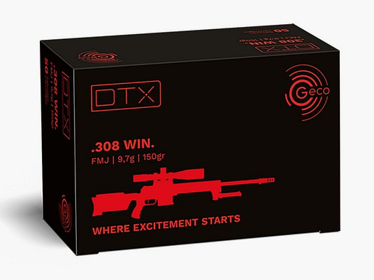 Geco .308 Win. DTX FMJ 150 gr. - 50 Stk.