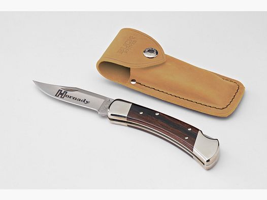 Coltello pieghevole Hornady Buck 110 con fodero in pelle