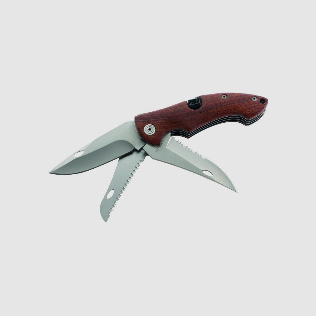 Herbertz pocket knife with 3 blades saw