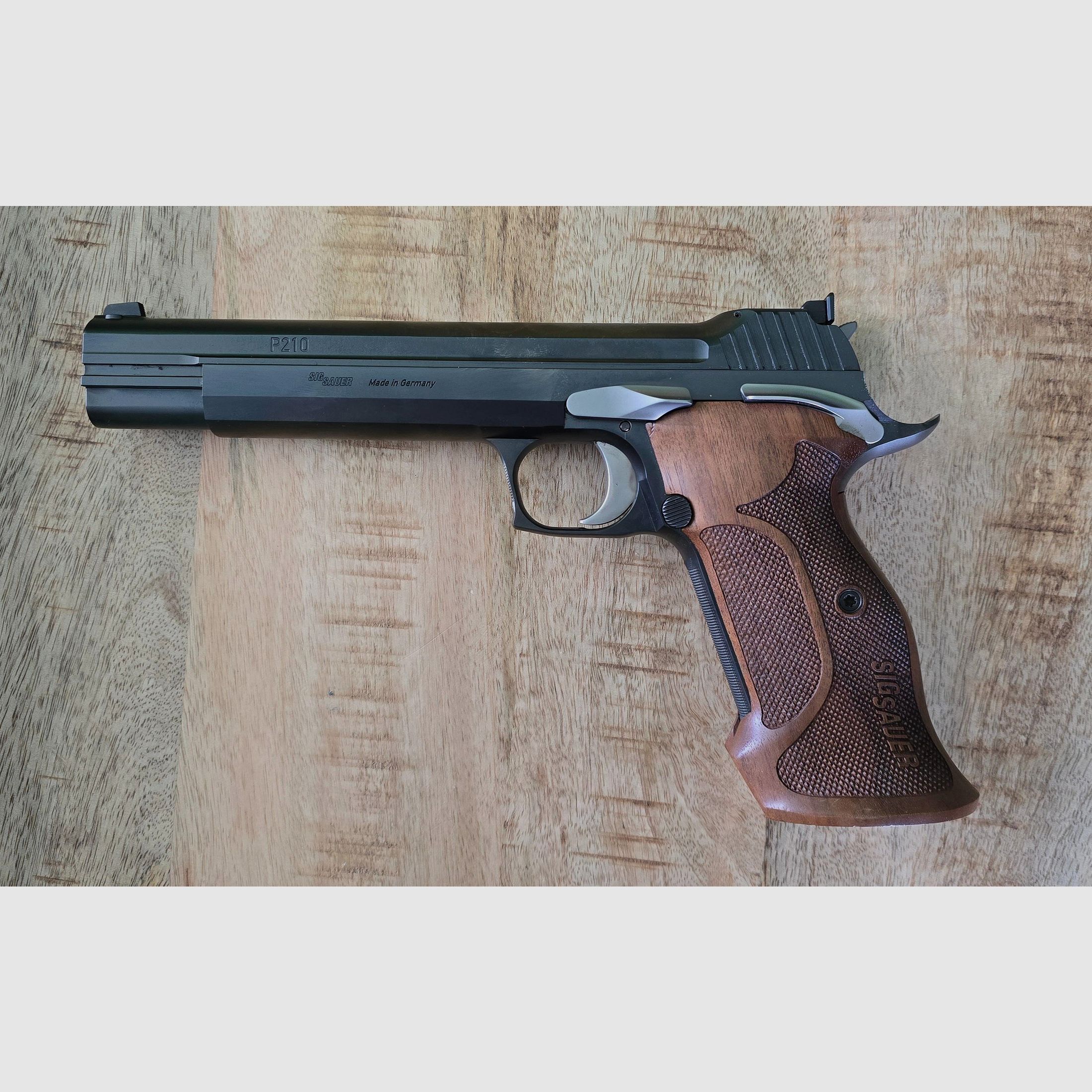 SIG Sauer P 210 Super Target 6", from Eckernförde, caliber 9mm Para with complete accessories