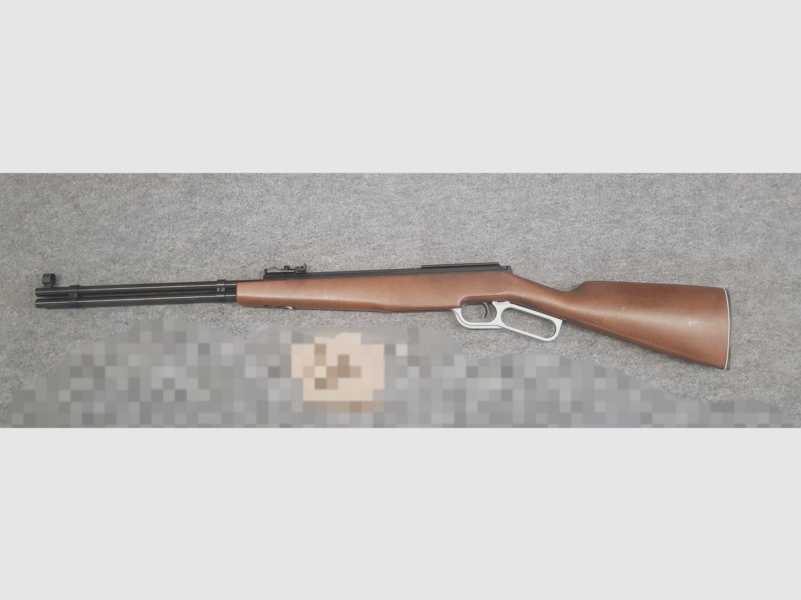 Con foglio pubblicitario e manuale d'uso !!! Raro fucile ad aria compressa Western a leva inferiore Haenel Mod. 580 in ottime condizioni, immagine 7 di 20
