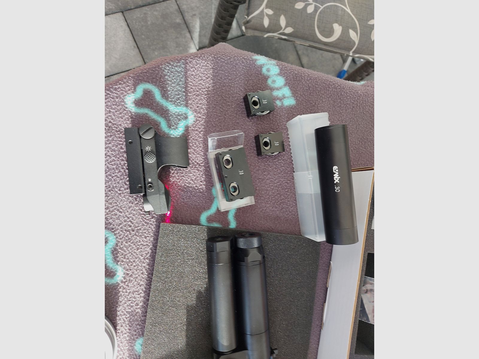 Evanix Viper F-Serie Cal. 30 (7.62 mm) con silenziatore e compressore d'aria più accessori, immagine 3 di 6