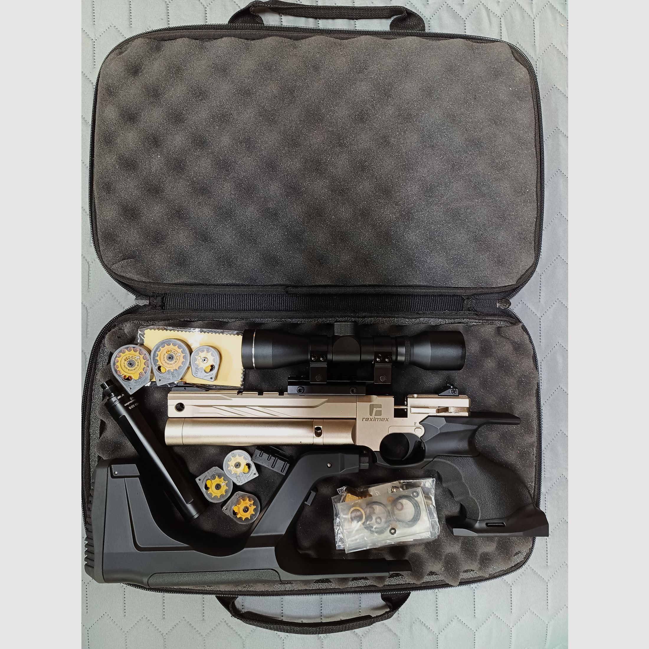 Reximex RPA Silver 4,5mm - Druckluft PCP inkl. hochwertigem Zubehör