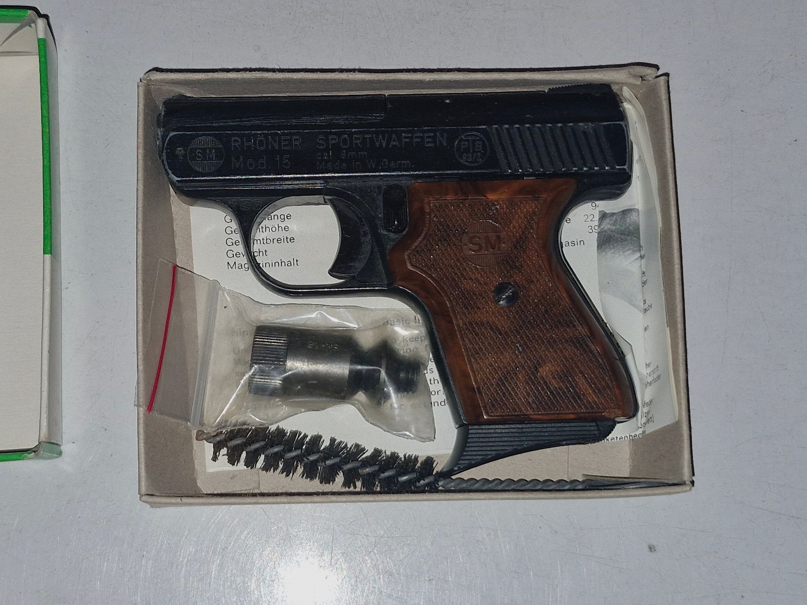 Rhöner Sportwaffen SM Mod. 15 - 8mm Knall - Bj. ca 1975 gut erhalten und gepflegt