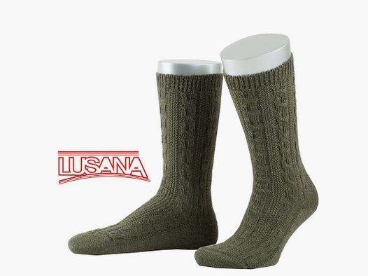 Calza tradizionale Lusana in oliva (30)
