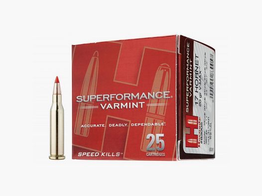 17 Hornet Hornady SUPERFORMANCE® VARMINT™ 20 gr V-MAX® VE25