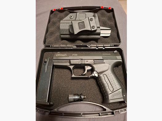 Walther P99  PTB 762 9mm P.A.K.  z kaburą