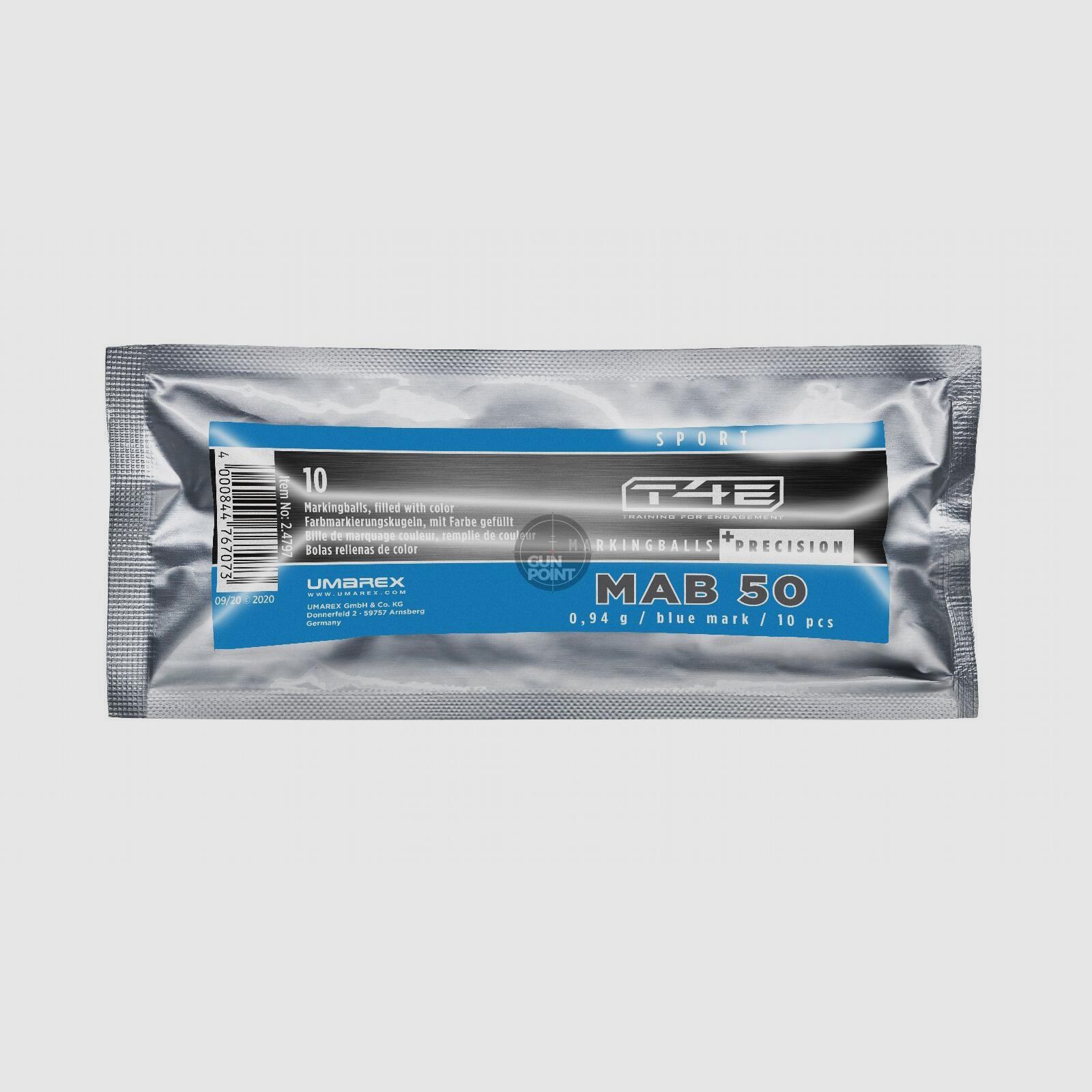 T4E Markingballs Sport MAB 50 Precision cal. .50 - Inhalt: 10 Stk.