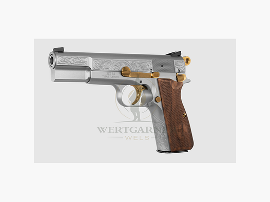 Tisas ZIG 14 Silver/Gold Special Kal. 9x19mm LL118mm