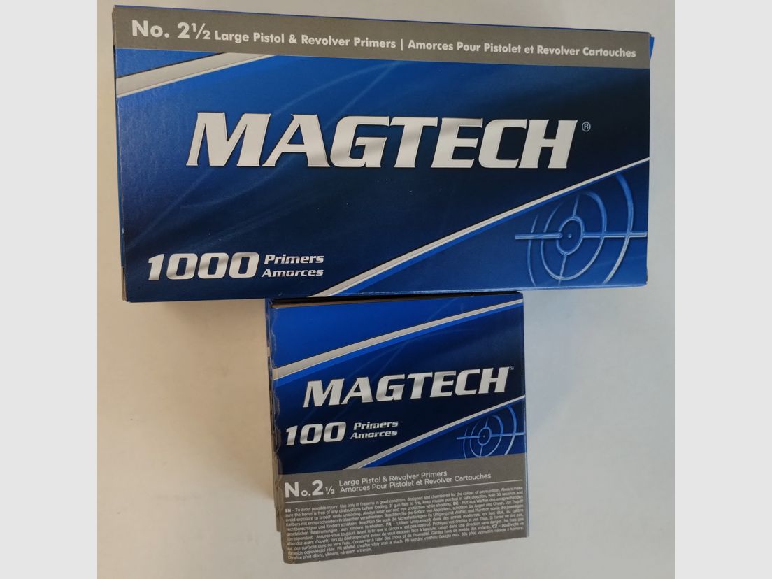 Magtech 2½ Large Pistol LP Zündhütchen - 100Stk. 