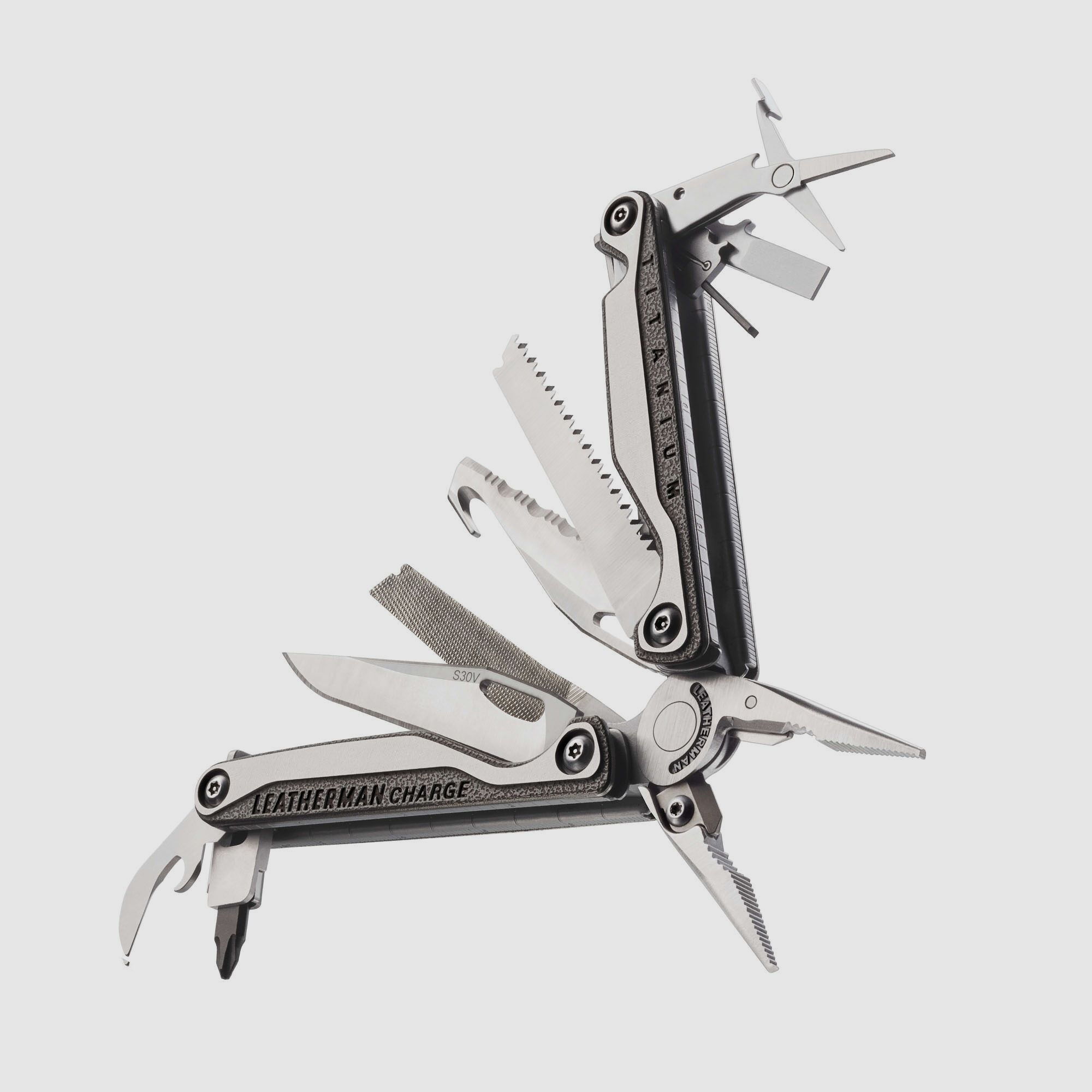 Leatherman CHARGE + TTI Titanium, Nylon Holster mit Tasche, M