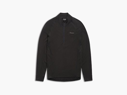 Bergans Inner:Pure Merino Half-Zip Thermoshirt Herren Black M