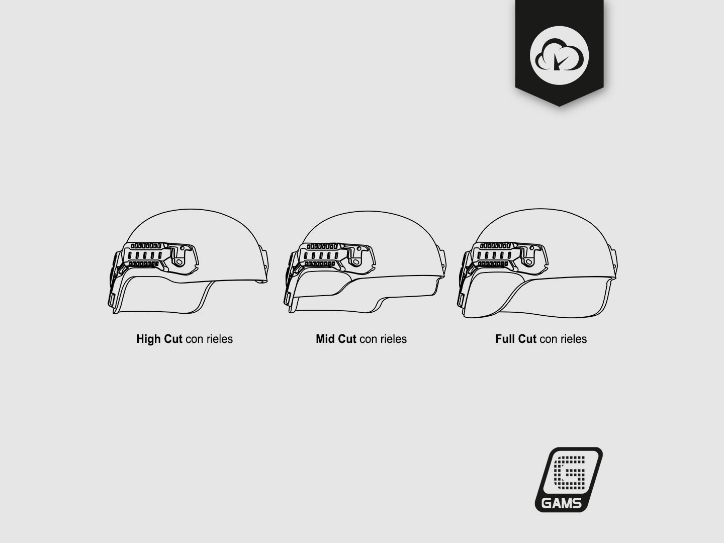 Casque balistique léger AMP-1 E, image 5 sur 5