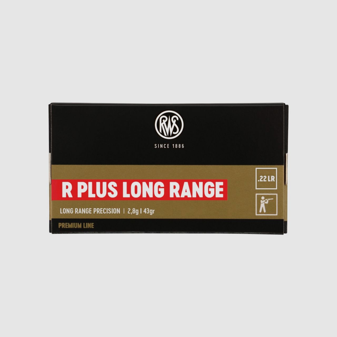 Box mit 50 Patronen .22LR RWS R PLUS LONG RANGE 43 grains