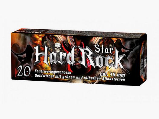 HARD ROCK STAR - GOLDWIRBEL - 20 SCHUSS - 15 MM