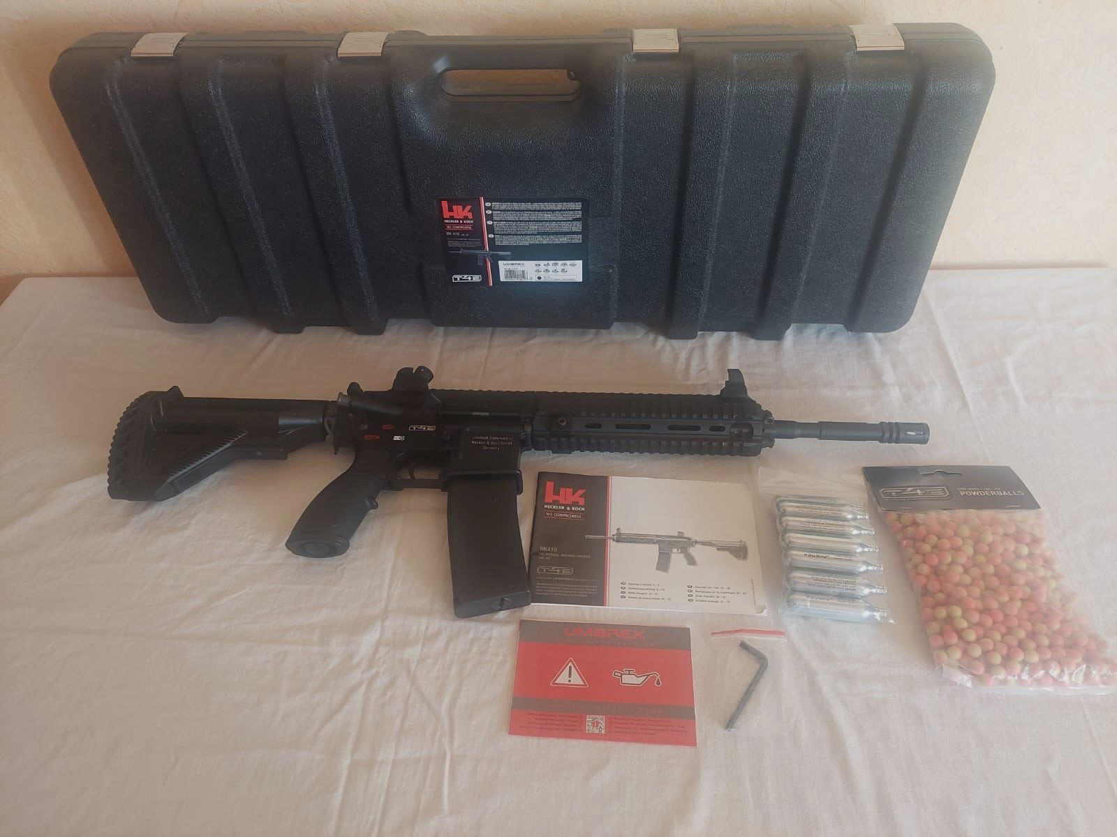 Umarex T4E/ HK416 D RAM Kal 43 met accessoires