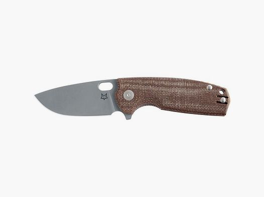 Fox Core Elmax pocket knife with brown Micarta handle
