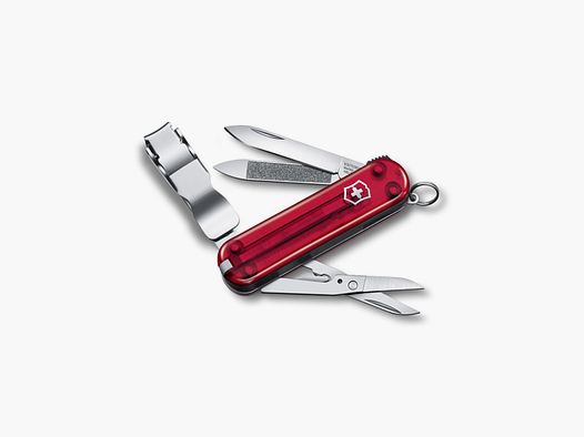 VICTORINOX NAIL CLIP 580 ROJO TRANSLÚCIDO