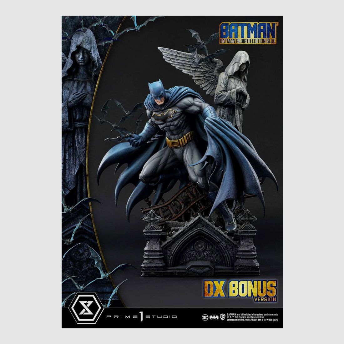 Batman Ultimate Premium Masterline Series Statue 1/4 Batman Rebirth Edition Blue Deluxe Bonus Version 71 cm | 43371